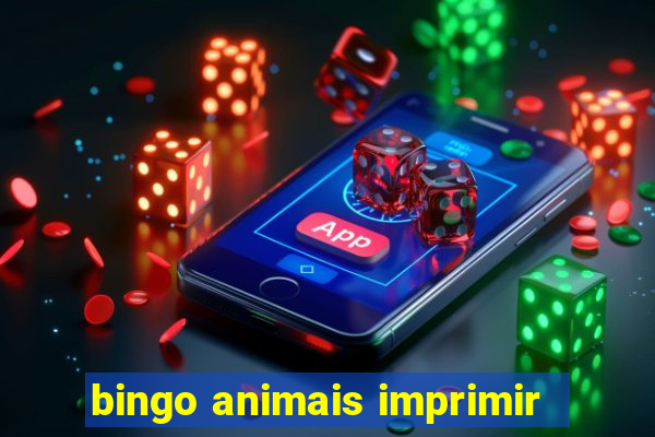 bingo animais imprimir